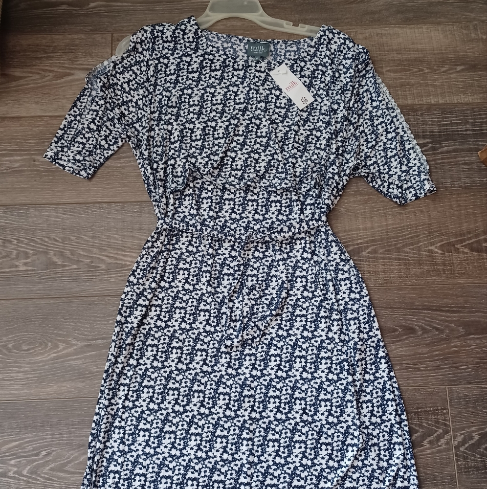 Womens XL Milk Nursingwear Brand Nursing Dress